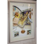 Anthony Green RA (b.1939), French Patisserie, limited edition colour print of a collage, numbered