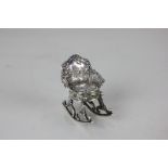 An Edward VII imported silver miniature model of a rocking chair, retailed Samuel B Landeck,