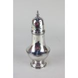 A George V silver sugar shaker, maker S W Smith & Co, Birmingham 1914, 5oz