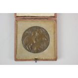 A bronze medal for the Milan International Exhibition 1906, cased
