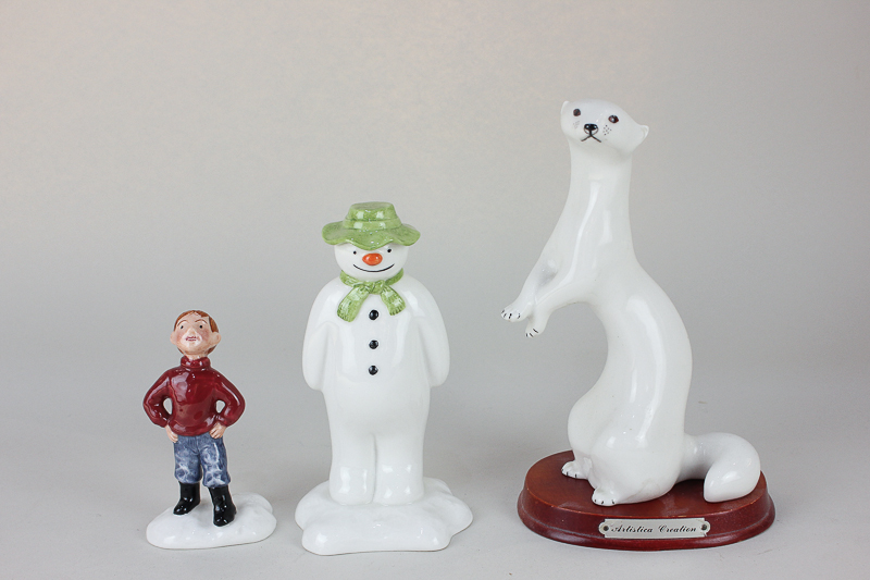 Two Royal Doulton porcelain figures of The Snowman and James, both limited edition 2197/2500,