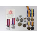 A First World War Service medal and Victory medal to K.31482 Z Woods STG TRN, and another Service