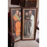 After Albrecht Durer, two chromolithographs of The Four Apostles by C Schultz, printed by