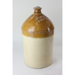 A Doulton Lambeth glazed stoneware flagon for Betts & Co, 48 St John Street, with stopper, 43cm, (