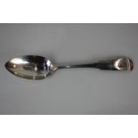 A George III silver fiddle pattern table spoon, maker Charles Dalgleish, Edinburgh, 1818