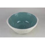A T G Green & Co Ltd 'Easimix' mixing bowl, with green glazed interior, 30cm diameter