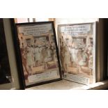 Two framed exhibition posters for Centenary Touring exhibition Edward Ardizzone (1900-1979),