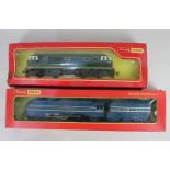 Two Tri-ang Hornby OO gauge model railway locomotives, R864 LMS 'Coronation' and R758 Hymek Diesel