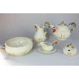 A collection of Clarice Cliff for Newport Pottery tea and tableware in Celtic Harvest pattern,