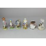 A collection of six Beswick Beatrix Potter figures to include Foxy Whiskered Gentleman, 12.5cm,