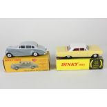 A Hong Kong Dinky Toys Chevrolet Impala 57/003 with pale yellow body and red interior, in original