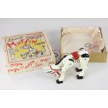 A boxed Moko painted cast metal Muffin The Mule puppet, entitled 'Introducing Muffin Junior'