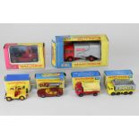 Matchbox toys, die cast model vehicles including a Refuse Truck No K7, 8 Wheel Tipper No 51, Grit