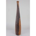 An unusual lignum vitae skittle or club, 60cm