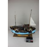 A small sea fishing vessel remote control model ship, 'Sea Lady' with Nikko control,