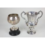 An Indian silver trophy cup, makers Cooke & Kelvey, presented 'Ambala Point to Point 1932', on