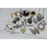 A small quantity of costume jewellery