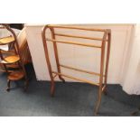 A pine towel rail / clothes airer