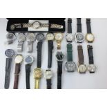 Nineteen various wrist and bracelet watches