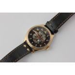 A steel and gilt quartz wrist watch a limited edition to commemorate the 75th anniversary of the