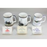 Three Royal Doulton porcelain commemorative limited edition tankards comprising The D-Day Landings