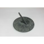 A brass sundial by Dollond London, 25.5cm