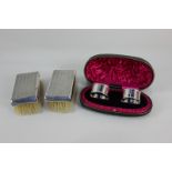 A cased pair of George V silver napkin rings, maker Henry Clifford Davis, Birmingham 1917,