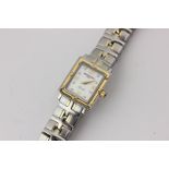 A lady's steel and gold Raymond Weil Parsifal bracelet watch