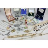 A collection of costume jewellery