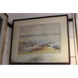 Mary Holden Bird (died 1978), Scottish landscape, Rhu Arisaig, watercolour, signed, inscribed
