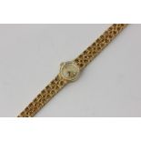 A lady's 18ct gold Omega bracelet watch, London 1965, 27.6g gross