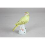 A Meissen porcelain model of a canary, 10cm