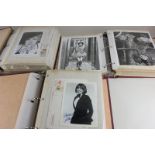 Shirley MacLaine, two signed photographs, three albums of promotional stills and photographic prints