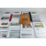 Four albums of postcards and photographs relating to the railway, together with a John Bartholomew &