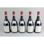 Five bottles of Italian red wine, Travaglini, Ciattinara, Vendemmia 1994