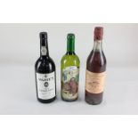 A bottle of Warre's Vintage Port 1977, 75cl, together with a bottle of Guy Lhéraud Pineau Charentais