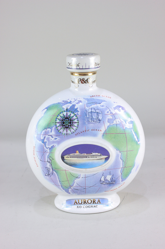 A P&O Aurora XO Cognac in Wade porcelain decanter limited edition 67/5000