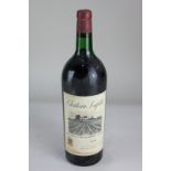 A large bottle of Chateau Lafitte [sic] 1970 Grand Vin Bordeaux red wine, * Please note this is