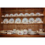 An extensive Spode Marlborough sprays part dinner tea and breakfast service of approximately