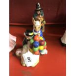 20th cent. Ceramics: Royal Doulton, Mrs Bunnykins, Miniatures, Mask Seller plus The Old Balloon