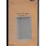World War II/Militaria: Extremely Rare hard bound volume GERMAN PLANS FOR THE INVASION OF ENGLAND IN