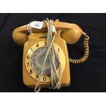 Telephone. Beige colour from the 50s - 60s, converted to modern use.