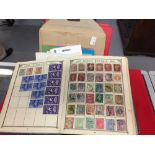 Stamps: 19th & 20th cent. Lincoln album containing World stamps, mainly used. Plus three albums of