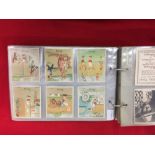 Cigarette Cards: Early 20th cent. album containing 23 complete sets of mixed issues including "off