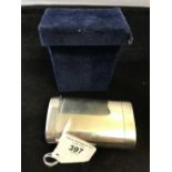 Italian Silver: Souvenir box from the ship Eugenio 1966-1977, last voyage, boxed, 800 standard