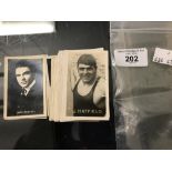 Trade Cards: 1922 Sporting Champions issued with The Champion Magazine complete set MF66 including