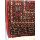 @21st cent. Rugs: Bokhara rug, red ground. 1.90 x 1.40