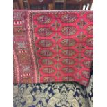 @21st cent. Rugs: Bokhara rug, red ground. 1.90 x 1.40