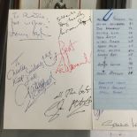 Autographs: Dillon's Gerald Scarfe "Signathon" card containing amongst others the following