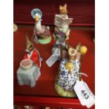 20th cent. Ceramics: Royal Albert Jemima Puddleduck, Royal Doulton Susan Bunnykins & Happy